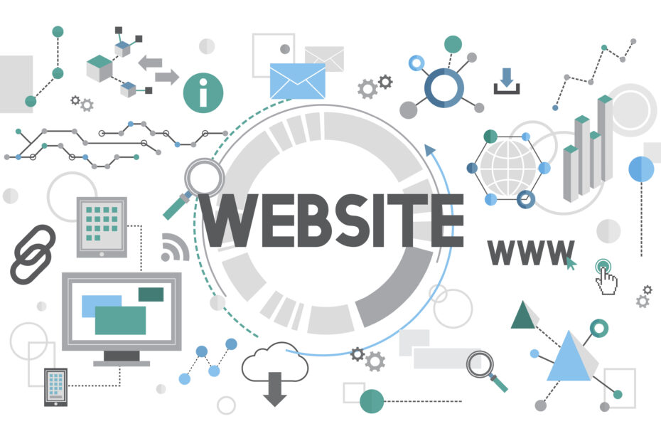 Illustration of web design